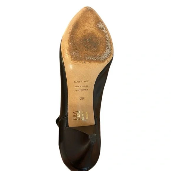 Isabel Marant Black Leather Boots - Size 8 - Excellent Condition - Picture 6 of 10